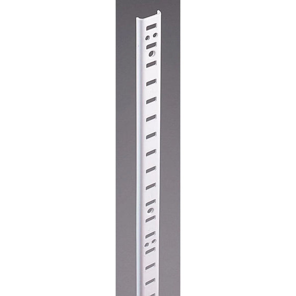 Knape & Vogt 255 Series 48 In. Zinc-Plated Steel Mortise-Mount Pilaster Shelf Standard