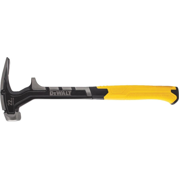 DeWalt Demolition 22 Oz. Smooth-Face Curved Claw Hammer with Steel Handle