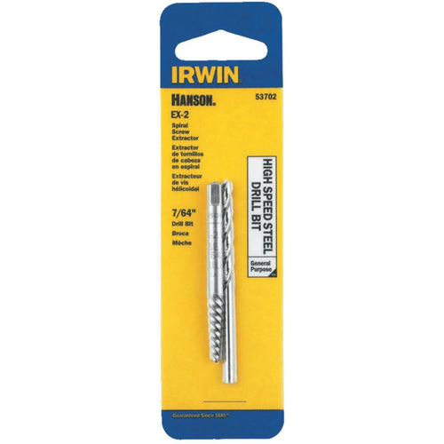 Irwin #2 Spiral Screw Extractor and Drill Bit Combo