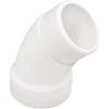 Charlotte Pipe 1-1/2 In. 45D DWV PVC Street Elbow