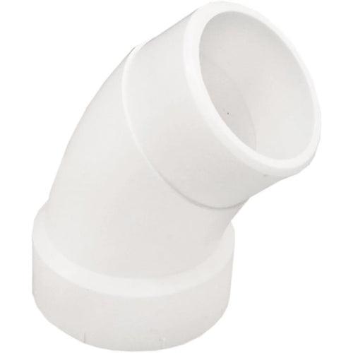 Charlotte Pipe 1-1/2 In. 45D DWV PVC Street Elbow