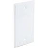 Bell Single Gang Rectangular Die-Cast Metal White Blank Outdoor Box Cover, Carded