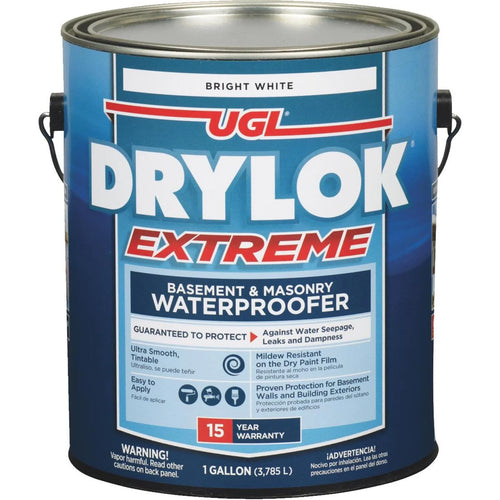 Drylok White Extreme Basement & Masonry Waterproofer Concrete Sealer, 1 Gal.