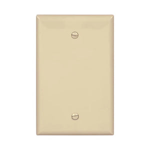 Eaton Cooper Wiring Blank Wallplate  Box Mount, Ivory