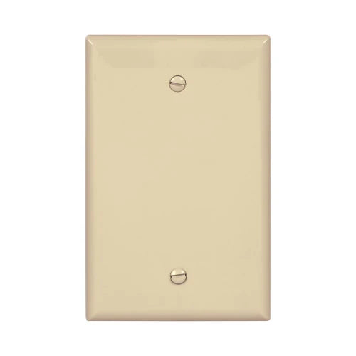 Eaton Cooper Wiring Blank Wallplate  Box Mount, Ivory