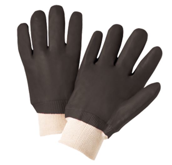 West Chester 12000 PVC Coated Interlock Lined Gloves with Knit Wrist
