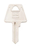 Hy-Ko Products Keyblank American AM3, Brass, Nickel Plated