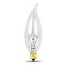 Feit Electric 25-Watt Candelabra Base Clear Flame Tip Incandescent