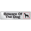 Hy-Ko 2 x 8 inch Beware of the Dog Self-adhesive Window/Door Sticker Sign