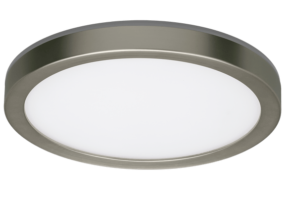 Eti Solid State Lighting 7.5˝ Flush Mount Ceiling Light With Integrated 2000k Nightlight – Brushed Nickel