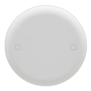 Thomas & Betts Carlon Ceiling Fan Box Cover, Round, Blank, 4-Inch Diameter, White