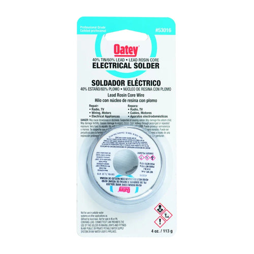 Oatey® 1/4 lb. 40/60 Rosin Core Solder