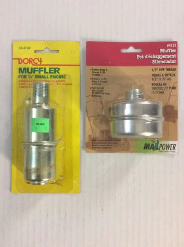 Maxpower Small Engine Muffler & Dorcy  1/2” Thread For 2-4 H.p.