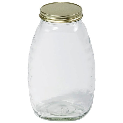 LITTLE GIANT GLASS HONEY JAR WITH LID